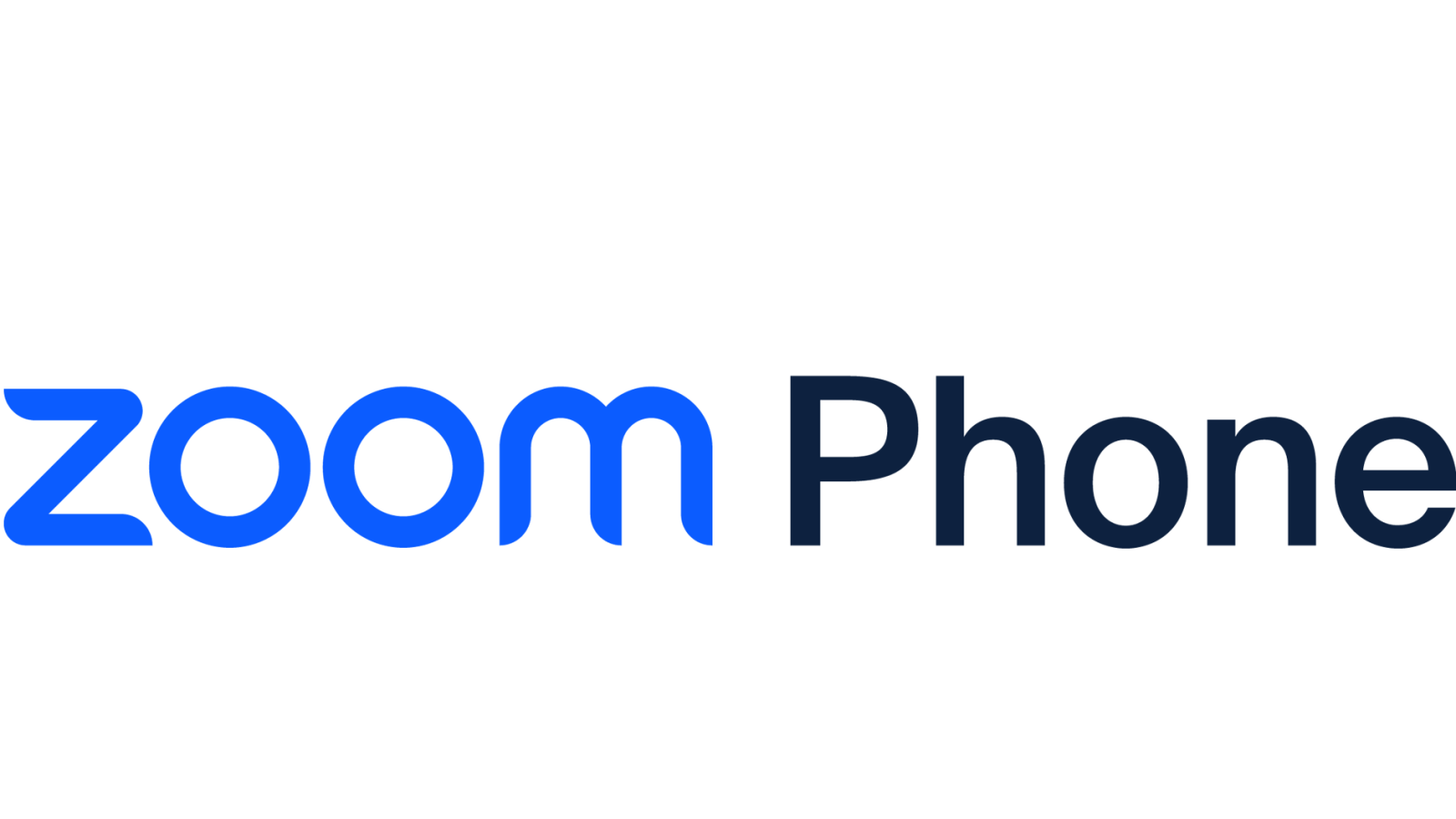 Zoom phone text logo